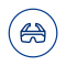 Safety goggles for construction site protection.